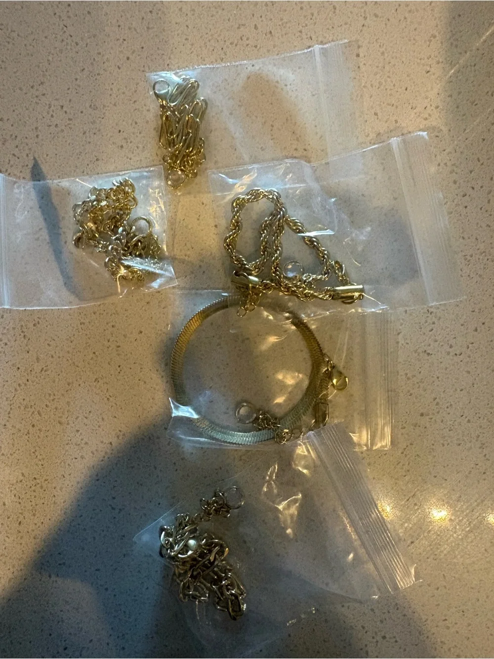Gold-Tone Women’s Bracelet Set — Polished Gold Layering Pieces
